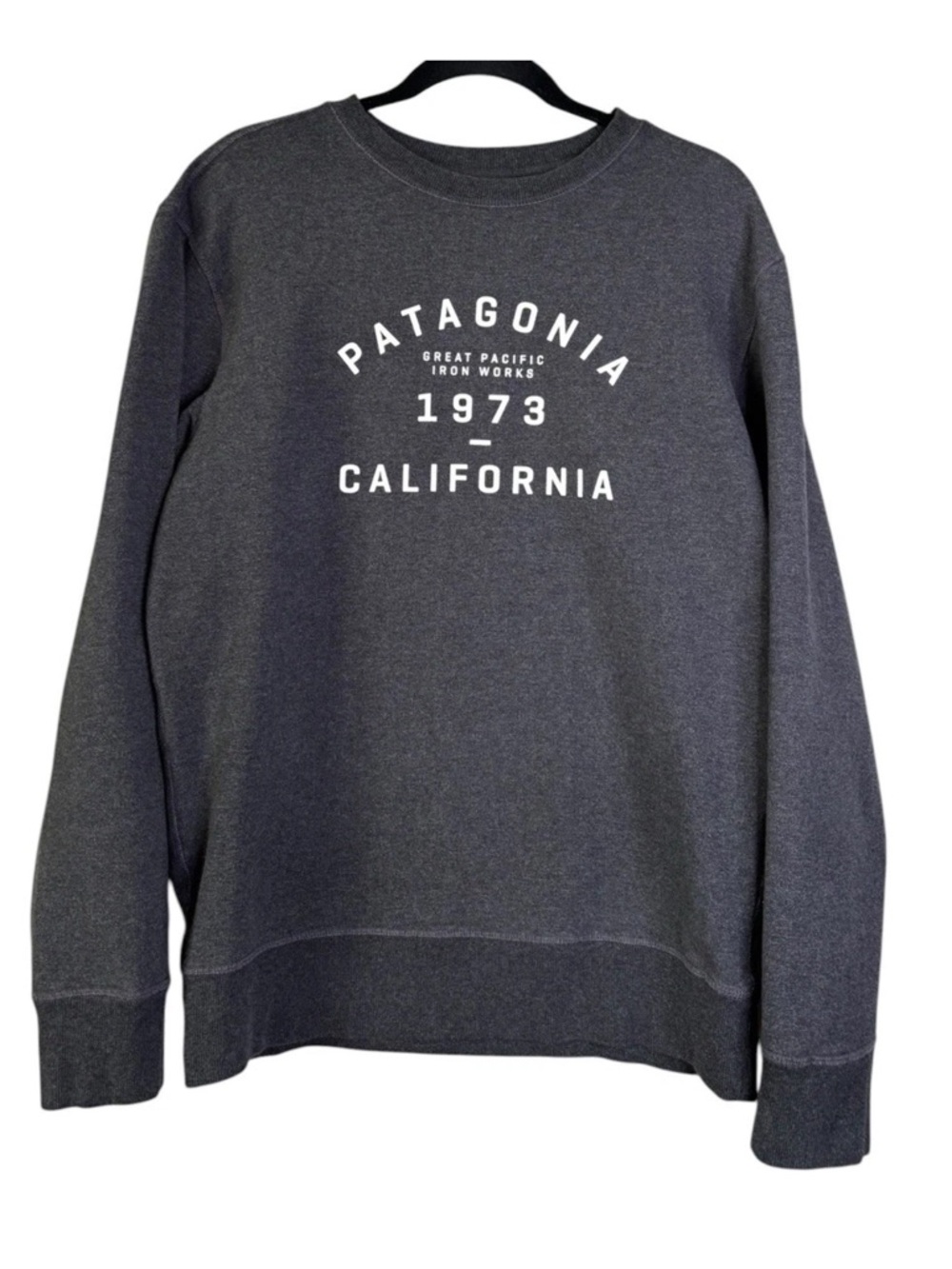 Patagonia Men's '73 Skyline Uprisal Sweatshirt M Medium Charcoal Grey Graphic